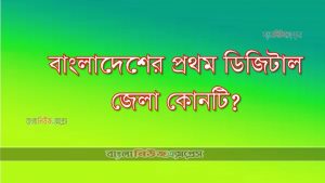 বাংলাদেশের প্রথম ডিজিটাল জেলা কোনটি?