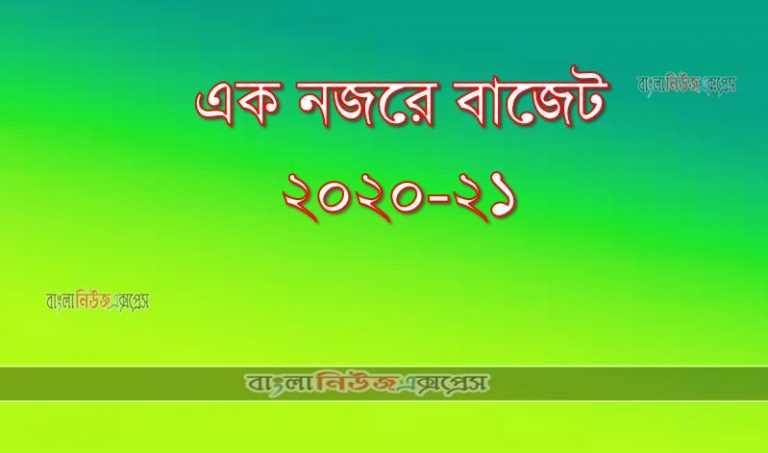 এক নজরে বাজেট ২০২০-২১