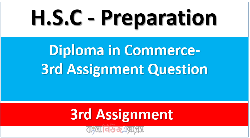 Diploma in Commerce- 3rd Assignment Question