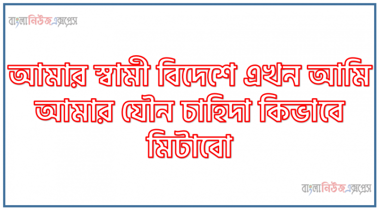 আমার স্বামী বিদেশে এখন আমি আমার যৌন চাহিদা কিভাবে মিটাবো