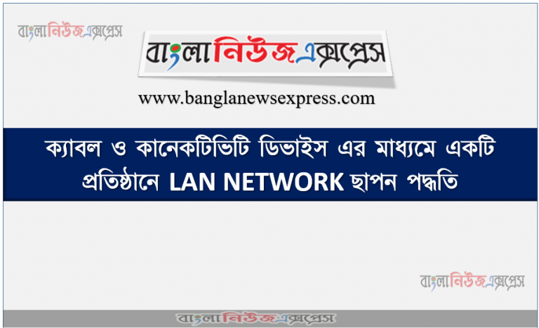 ক্যাবল ও কানেকটিভিটি ডিভাইস এর মাধ্যমে একটি প্রতিষ্ঠানে LAN NETWORK ছাপন পদ্ধতি, নেটওয়ার্কে ব্যবহৃত বিভিন্ন ক্যাবল পরিচিতি, নেটওয়ার্কে ব্যবহৃত কানেক্টর পরিচিতি, LAN নেটওয়ার্ক স্থাপন পদ্ধতি