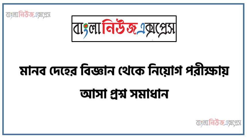 মানব দেহের বিজ্ঞান থেকে নিয়োগ পরীক্ষায় আসা প্রশ্ন সমাধান, মানব দেহের বিজ্ঞান জীবনী A to Z সহ সকল প্রশ্ন সমাধান,মানব দেহের বিজ্ঞান এর জানা ও অজানা সকল তথ্য,জানা অজানা মানব দেহের বিজ্ঞান এর আন্তজীবনী