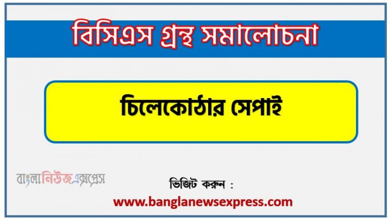 BCS গ্রন্থ সমালোচনা চিলেকোঠার সেপাই,বাংলা গ্রন্থ সমালোচনা চিলেকোঠার সেপাই, চিলেকোঠার সেপাই কাব্যের সার্থকতা আলোচনা,বিসিএস লিখিত পরীক্ষার বিষয়ভিত্তিক প্রস্তুতি চিলেকোঠার সেপাই,চিলেকোঠার সেপাই বিসিএস গ্রন্থ সমালোচনা,চিলেকোঠার সেপাই