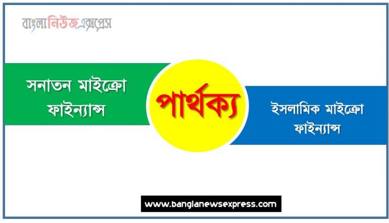 ইসলামিক মাইক্রো ফাইন্যান্স ও সনাতন মাইক্রো ফাইন্যান্স মধ্যে পার্থক্য, সনাতন মাইক্রো ফাইন্যান্স ও ইসলামিক মাইক্রো ফাইন্যান্স কাকে বলে,তুলনা সনাতন মাইক্রো ফাইন্যান্স: সনাতন মাইক্রো ফাইন্যান্স ও ইসলামিক মাইক্রো ফাইন্যান্স আলোচনা