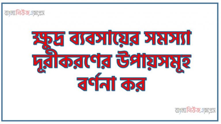 ক্ষুদ্র ব্যবসায়ের সমস্যা দূরীকরণের উপায়সমূহ বর্ণনা কর, জেনে নিন ক্ষুদ্র ব্যবসায় ব্যর্থতার দূরীকরণের উপায়সমূহ, ক্ষুদ্র ও কুটির শিল্প ব্যবসায়ের সমস্যা দূরীকরণের উপায়সমূহ বর্ণনা কর, জেনে নিন ক্ষুদ্র ও কুটির শিল্প ব্যবসায় ব্যর্থতার দূরীকরণের উপায়সমূহ