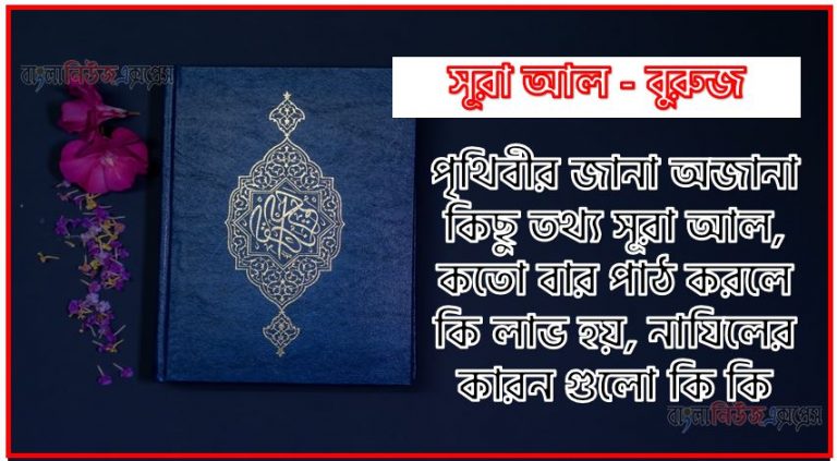 সূরা বুরুজ সকল তথ্য আল কোরআন ও হাদিসের আলোতে,পৃথিবীর জানা অজানা কিছু তথ্য আল বুরুজ আলমল ও ফজিলত, সূরা বুরুজ কতো বার পাঠ করলে কোন আলম ও ফজিলত, সূরা বুরুজ নাযিলের কারন গুলো কি কি ,কুরআন ২২ সূরা আল - বুরুজ