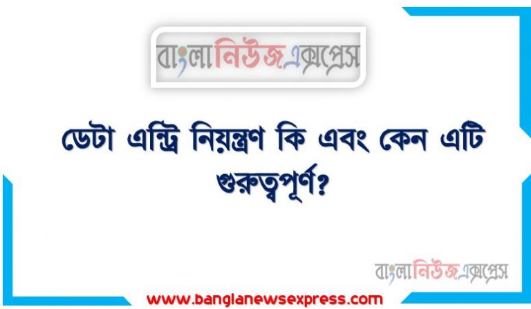 ডেটা এন্ট্রি নিয়ন্ত্রণ কি এবং কেন এটি গুরুত্বপূর্ণ?,ডাটা এন্ট্রি কি? ডাটা এন্ট্রি সম্পর্কে যাবতীয় তথ্য, ডাটা এন্ট্রি কি ? ডাটা এন্ট্রি কত প্রকার এবং কিভাবে করবেন, ডাটা এন্ট্রি কি ডিজিটাল মার্কেটিং-এর মধ্যে পড়ে?