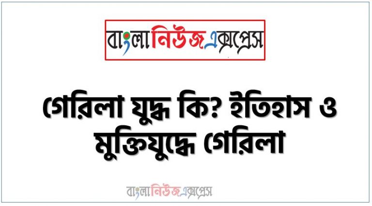 গেরিলা যুদ্ধ কি? ইতিহাস ও মুক্তিযুদ্ধে গেরিলা,গেরিলা যুদ্ধ সংজ্ঞা,গেরিলা যুদ্ধ ইতিহাস, গেরিলা যুদ্ধ উদাহরণ