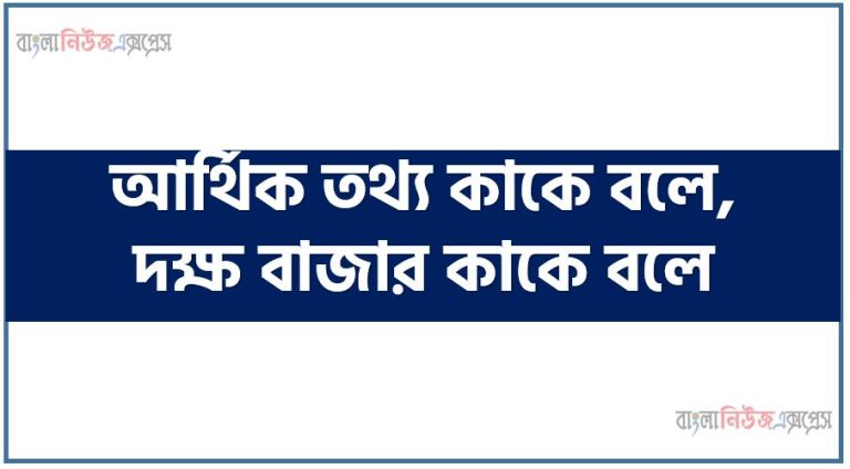 আর্থিক তথ্য কাকে বলে,দক্ষ বাজার কাকে বলে,মূলধন বাজার কেন দক্ষ হওয়া উচিত?, দৈব সঞ্চালন তত্ত্ব কাকে বলে,দক্ষ বাজার সম্পর্কিত অনুমান