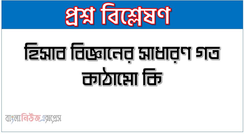 হিসাব বিজ্ঞানের সাধারণ গত কাঠামো কি, হিসাব বিজ্ঞানের ধারণা সংক্রান্ত কাঠামো, হিসাববিজ্ঞানের ধারণাগত কাঠামো বলতে কী বুঝেন?